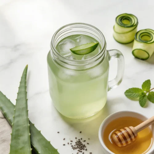 Aloe Vera Gut Healing Drink Recipe for Bloating Relief