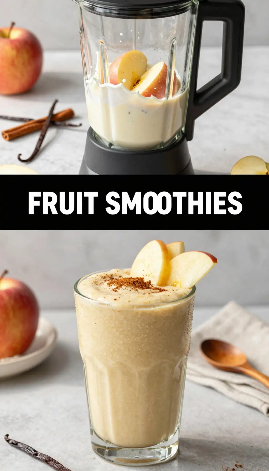 Ambrosia Apple Vanilla Smoothie pinterest pin