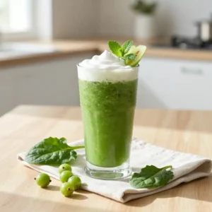 Amla Green Energy Smoothie: Radiant Skin & Gut Health