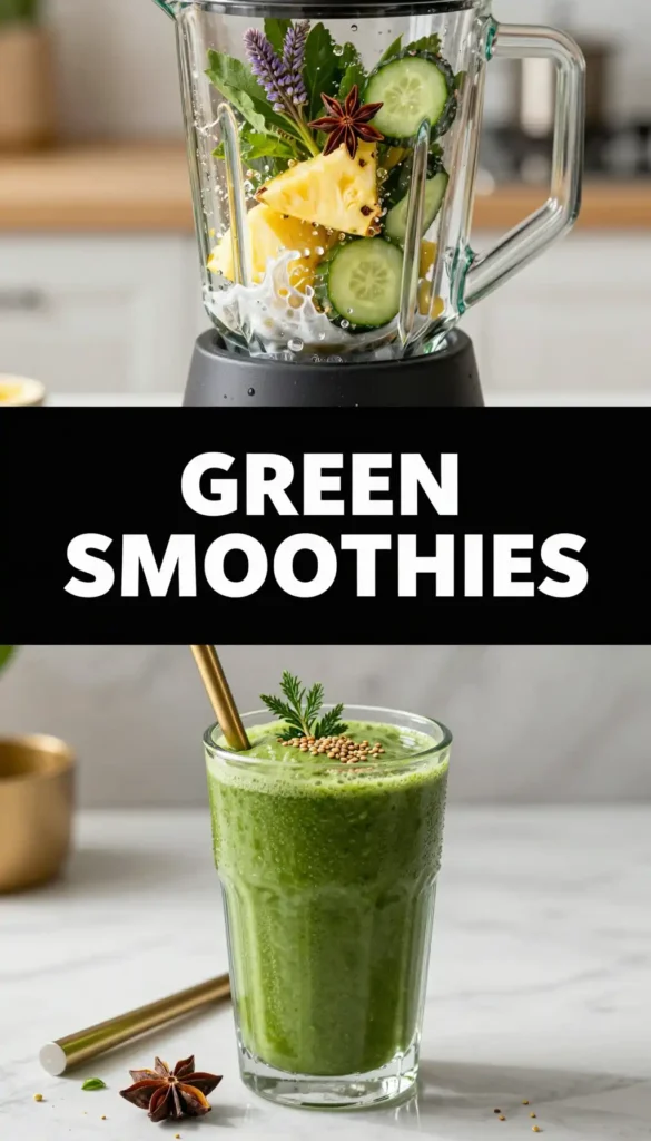 Anise Hyssop Green Smoothie