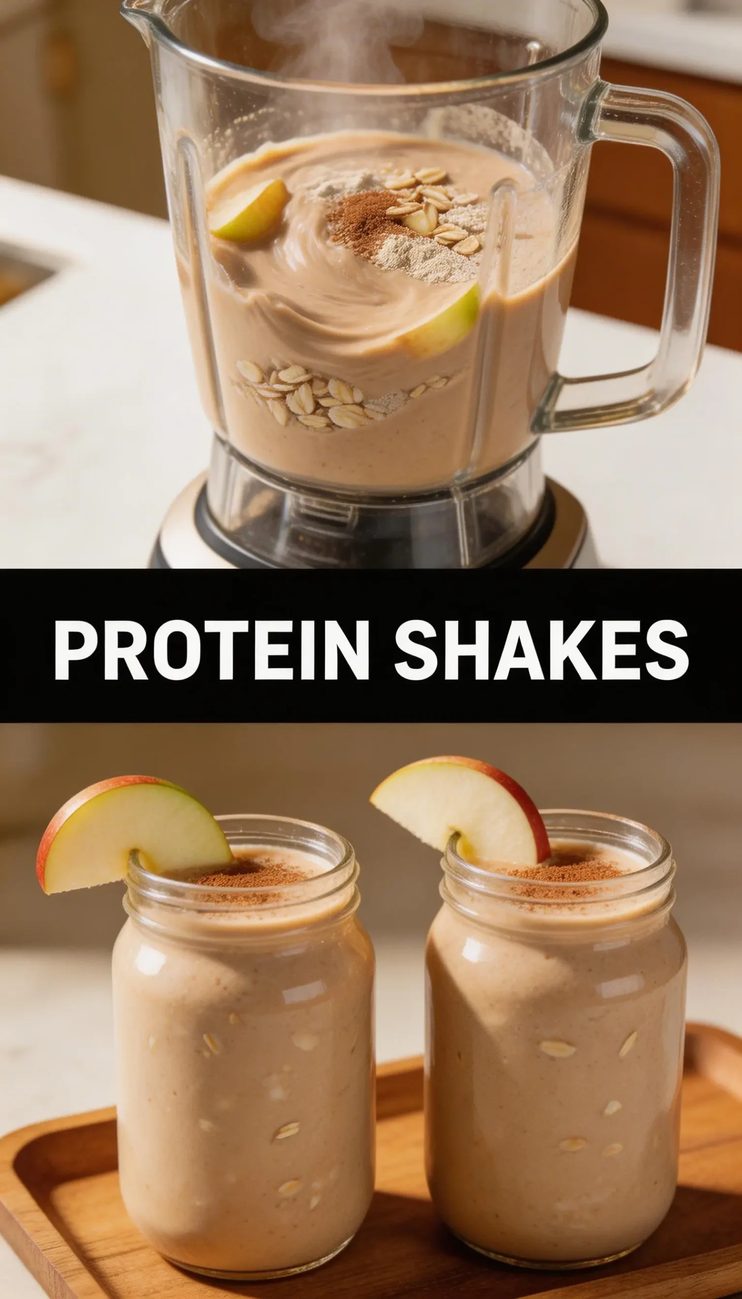 Apple Fritter Protein Shake pinterest pin
