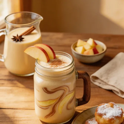 Healthy Apple Fritter Protein Shake for Meal Prep