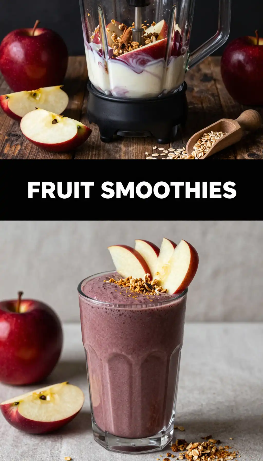 Arkansas Black Apple Smoothie pinterest pin