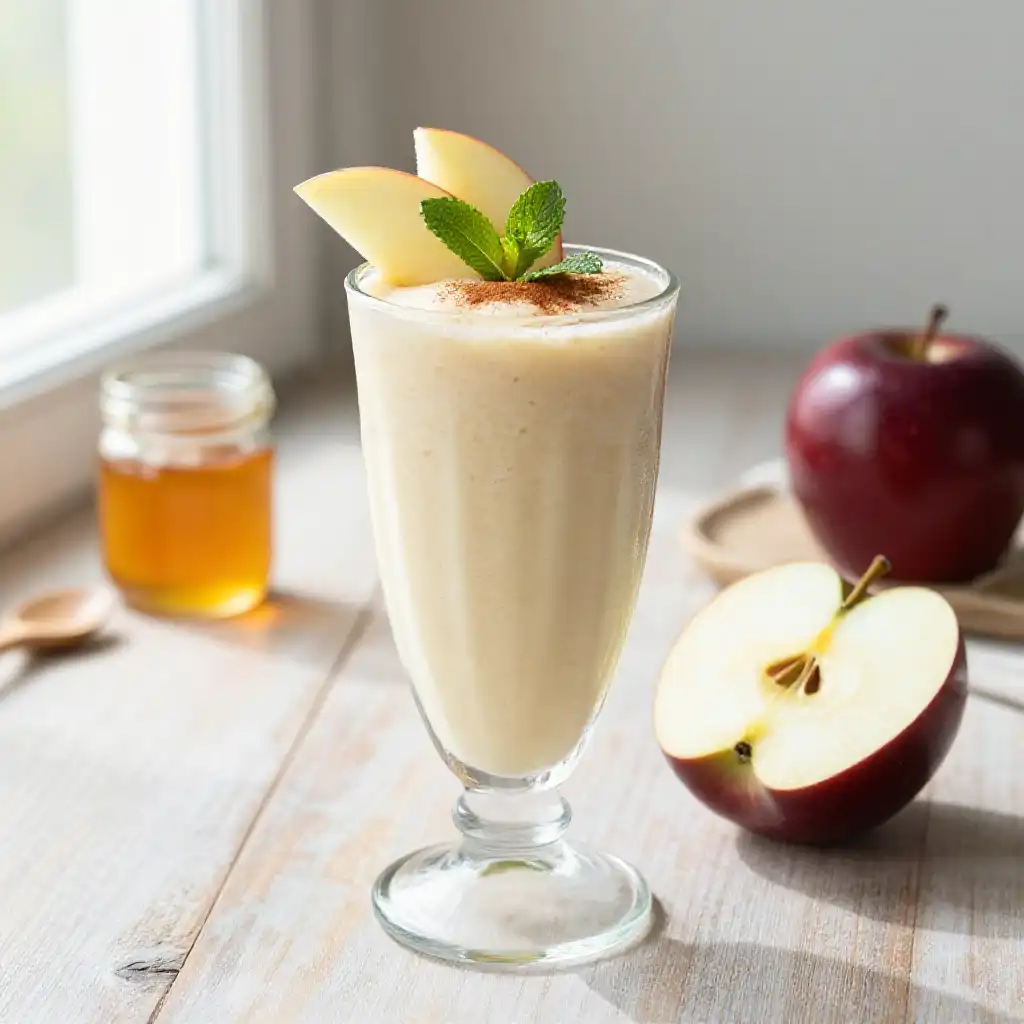 Arkansas Black Apple Smoothie plated dish