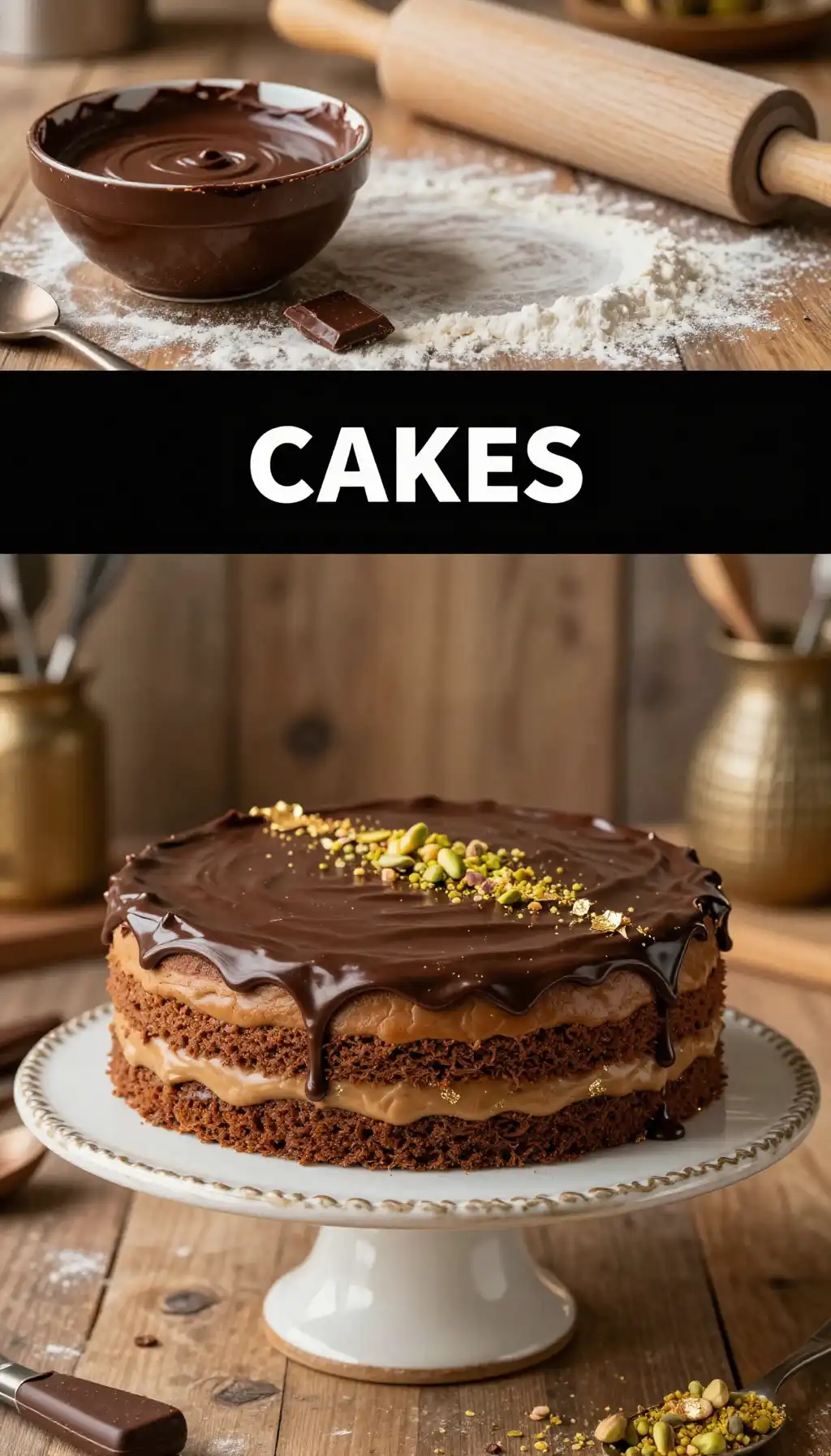 Austrian Imperial Torte with Marzipan and Chocolate pinterest pin