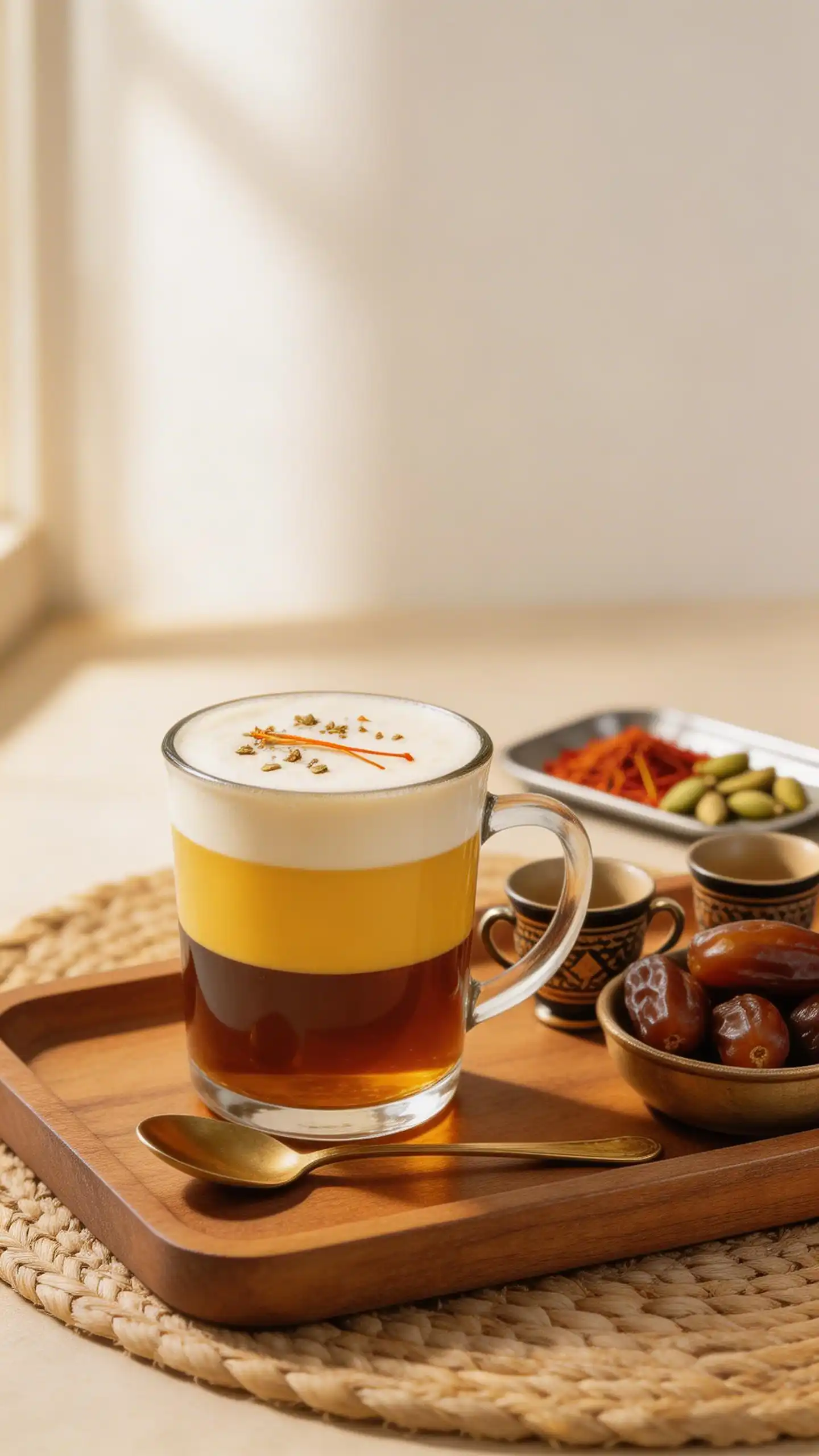 Bahraini Chai Latte plated dish