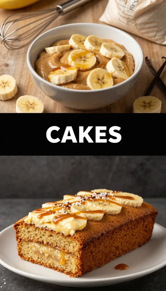 Banana Cake with Salted Caramel Buttercream