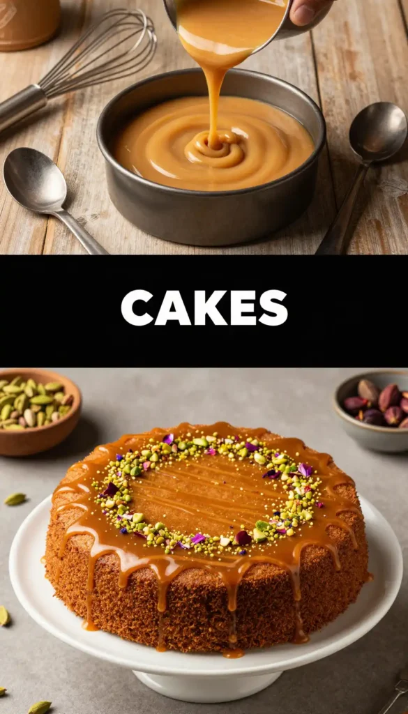 Bangladeshi Mishti Doi Cake with Caramelized Yogurt Frosting