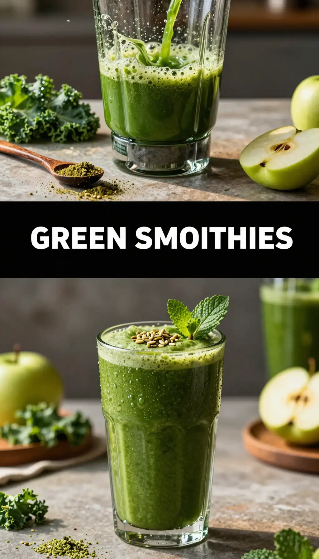 Batabatacha Fermented Green Smoothie pinterest pin