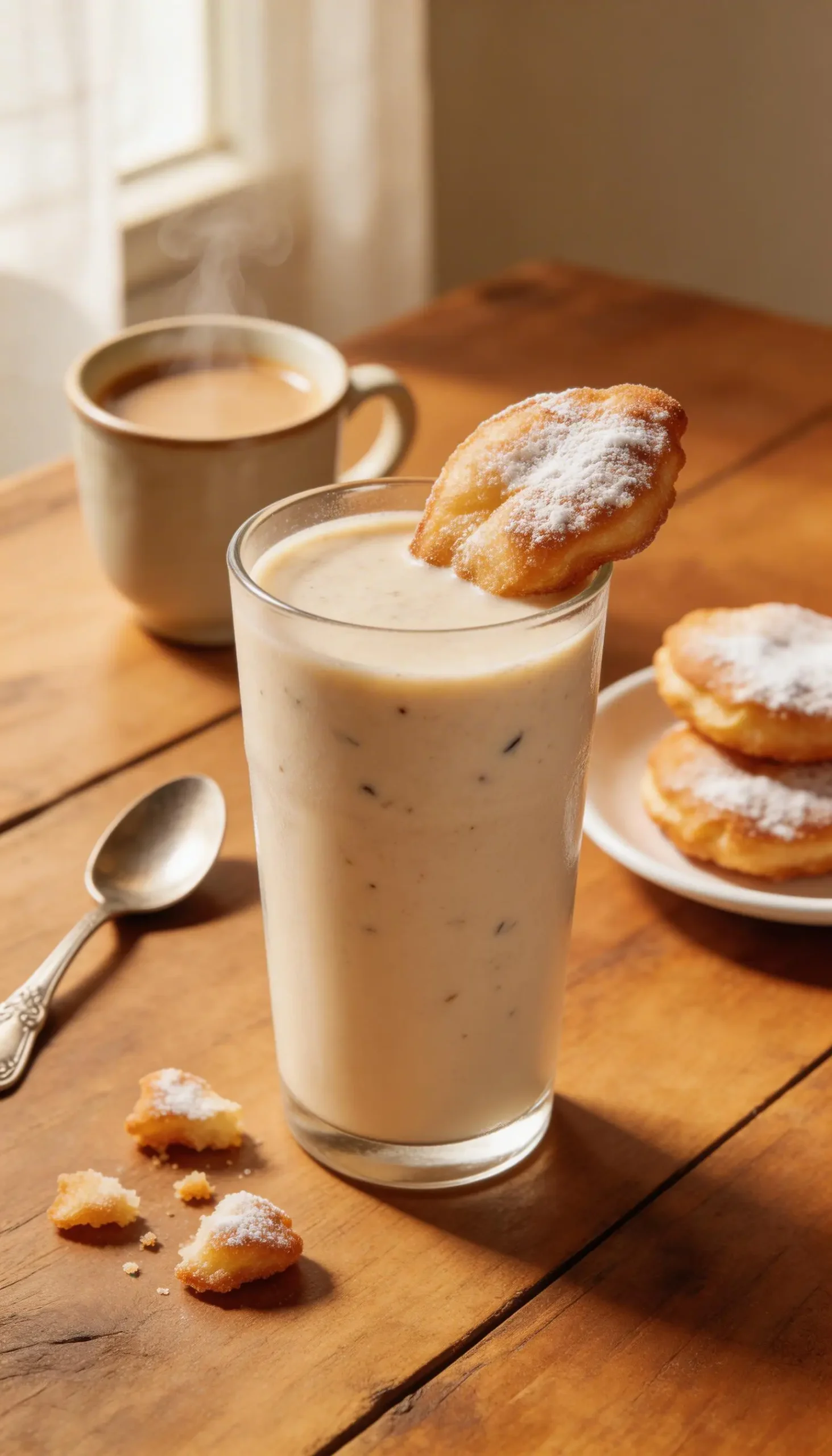 Beignet Protein Smoothie plated dish