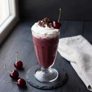 Healthy Dark Chocolate Cherry Smoothie Recipe