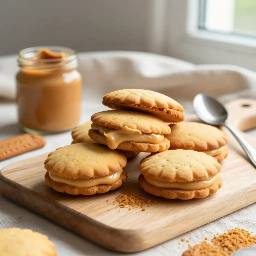 Biscoff Lotus Cookies with Speculoos Cream Filling plated dish