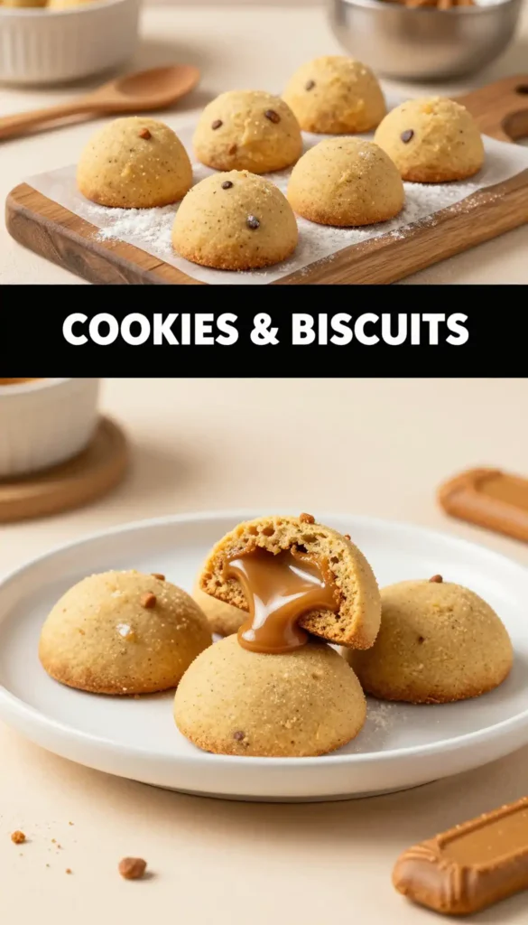 Biscoff Stuffed Cookies with Cookie Butter Center