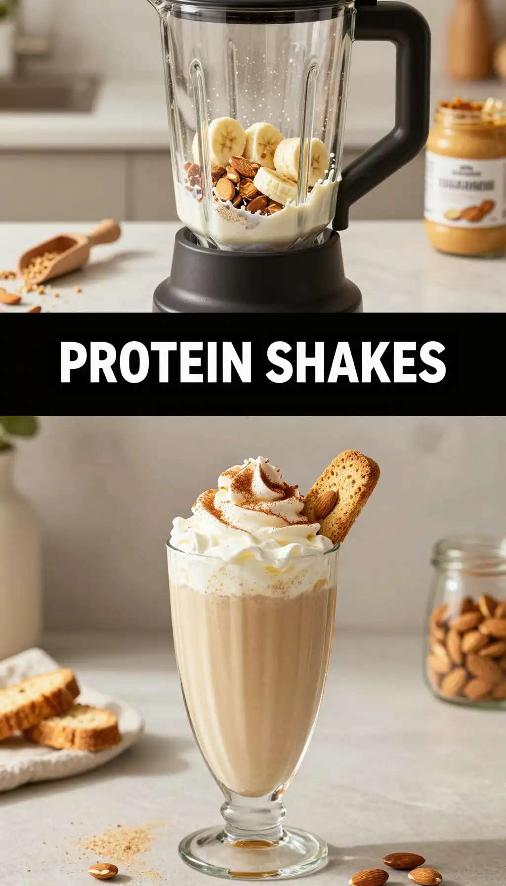 Biscotti Protein Shake pinterest pin