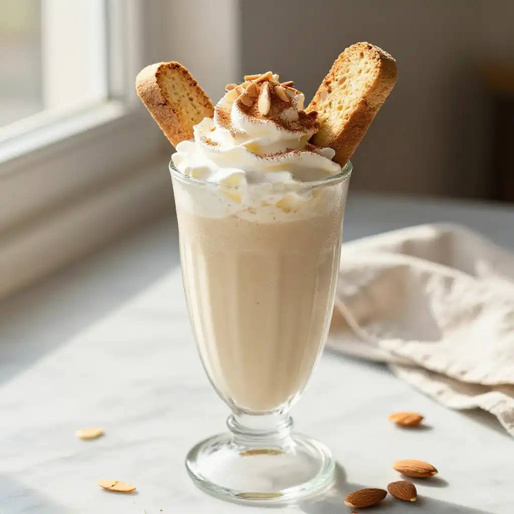 Biscotti Protein Shake plated dish