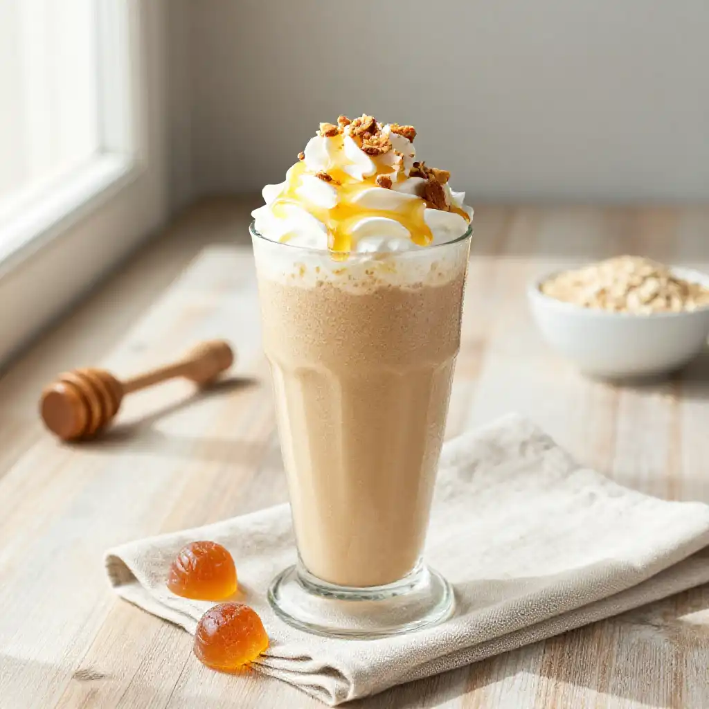 Bit-O-Honey Protein Smoothie plated dish