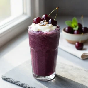 Healthy Black Tartarian Cherry Smoothie Recipe