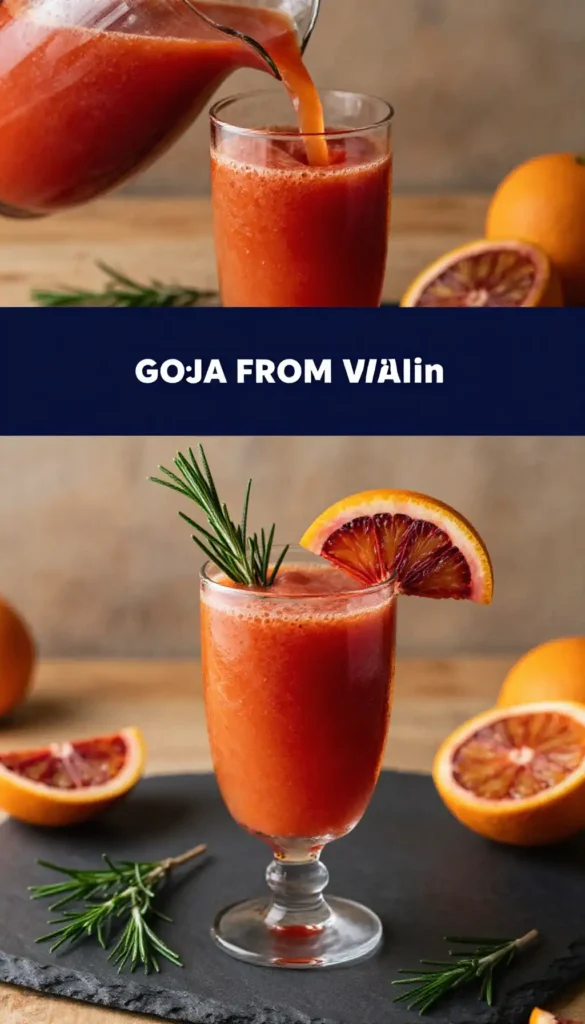 Blood Orange Rosemary Glow Smoothie