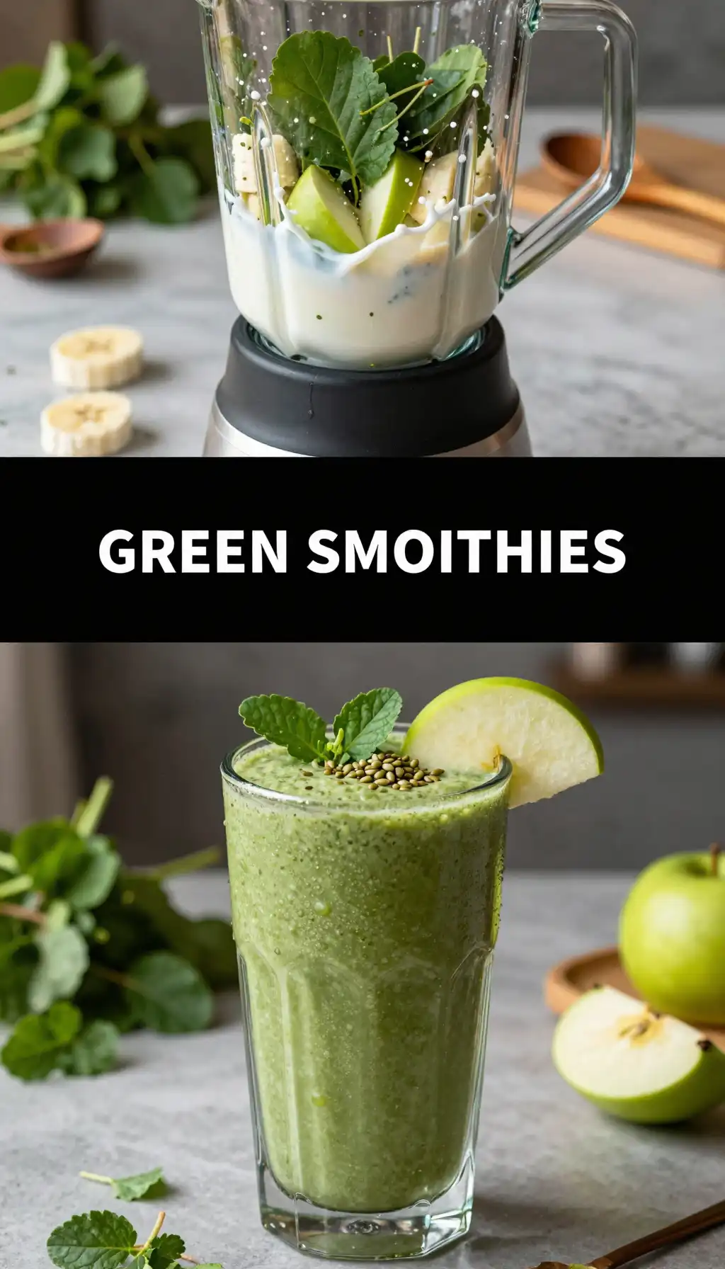 Brahmi Memory Green Smoothie pinterest pin