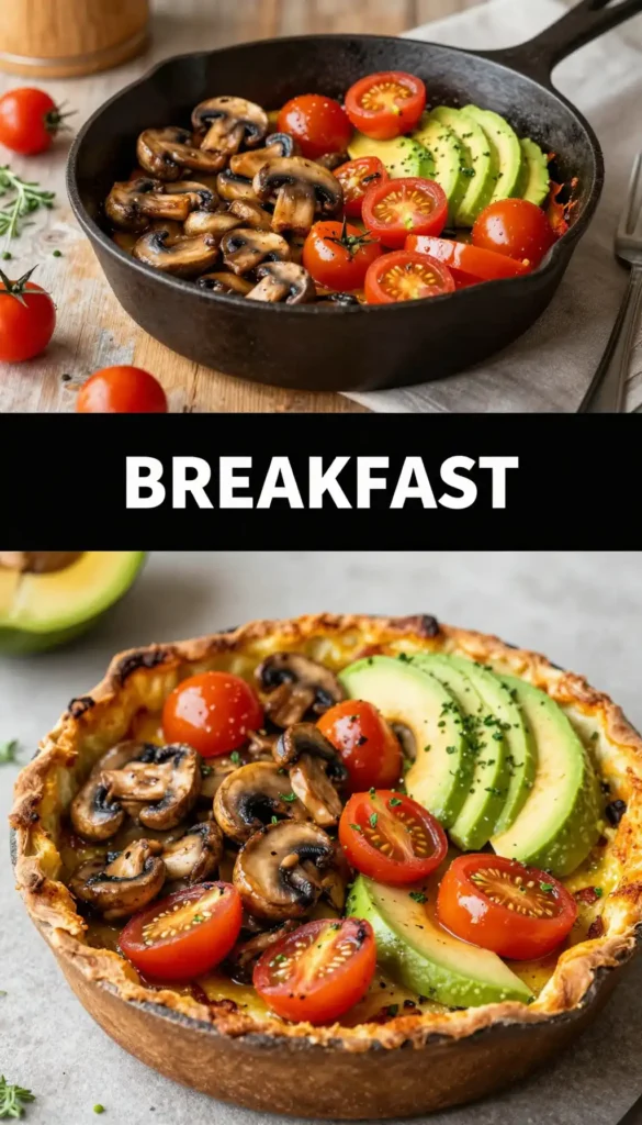 British Full English Breakfast Vegetarian