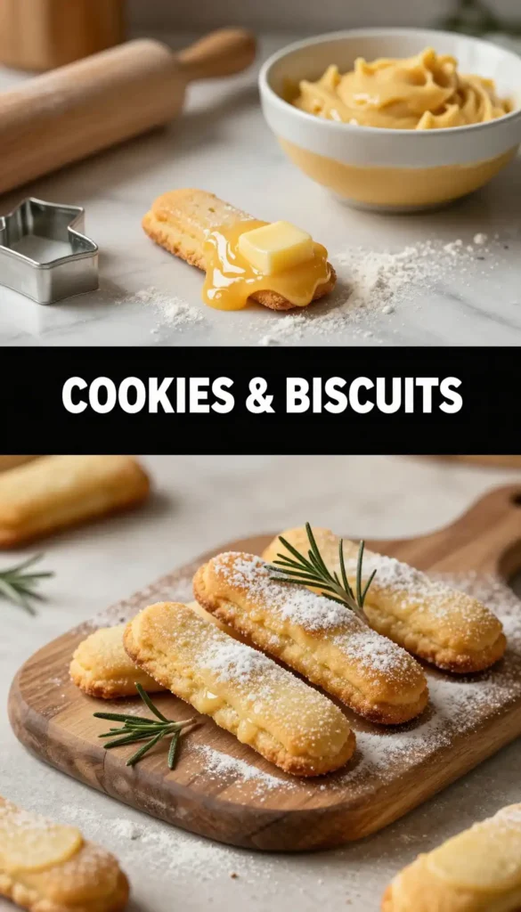 British Shortbread Fingers with Butter