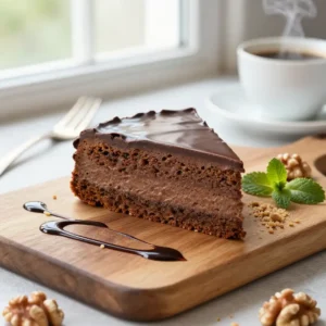 Bulgarian Garash Walnut Cake with Chocolate Cream Recipe