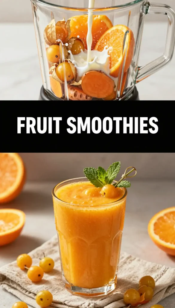 Cape Gooseberry Orange Smoothie