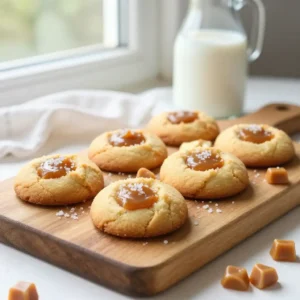 Gooey Caramel Stuffed Sea Salt Chocolate Chip Cookies
