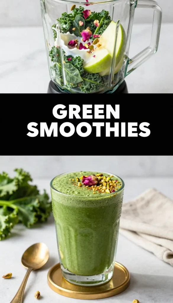 Cardamom Rose Green Smoothie