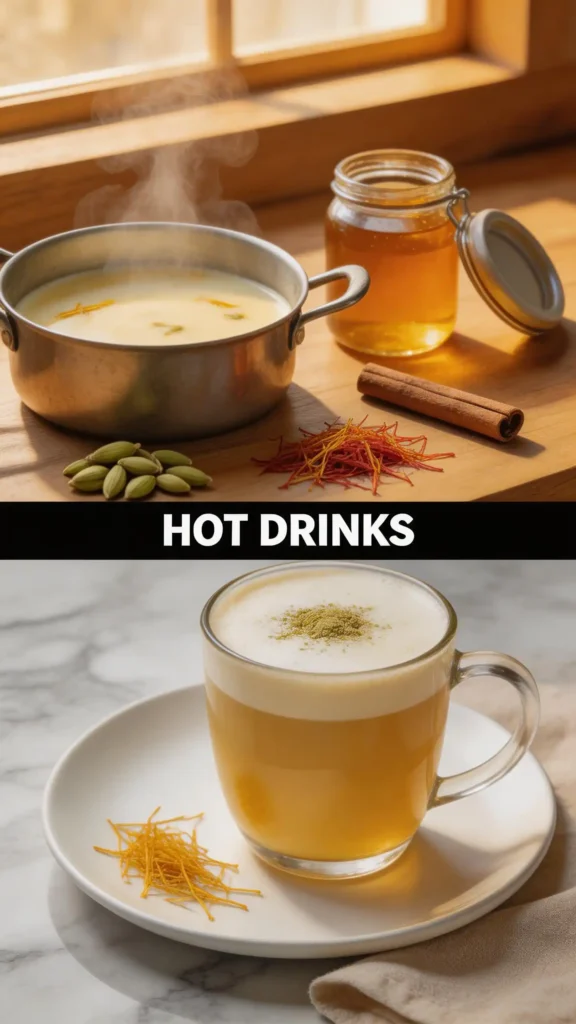 Cardamom Saffron Milk Latte