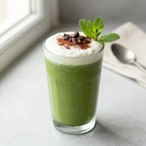 Healthy Carob Green Smoothie for Gut Health & Energy