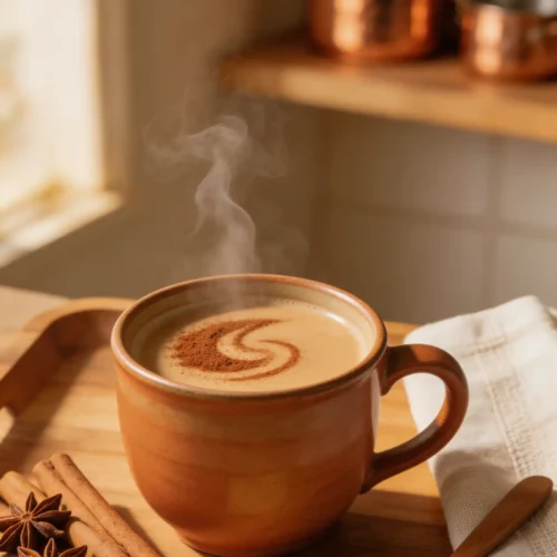 Creamy Homemade Chai Masala Spice Latte Recipe