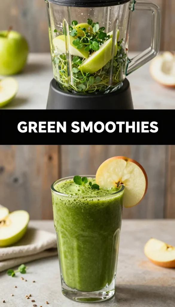 Chickweed Apple Green Smoothie