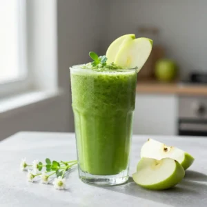 Immune-Boosting Chickweed Apple Smoothie for Glowing Skin