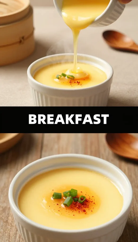 Chinese Steamed Egg Custard Savory