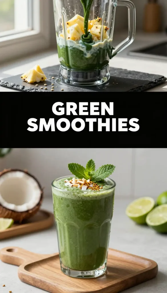 Chlorella Coconut Green Glow Smoothie