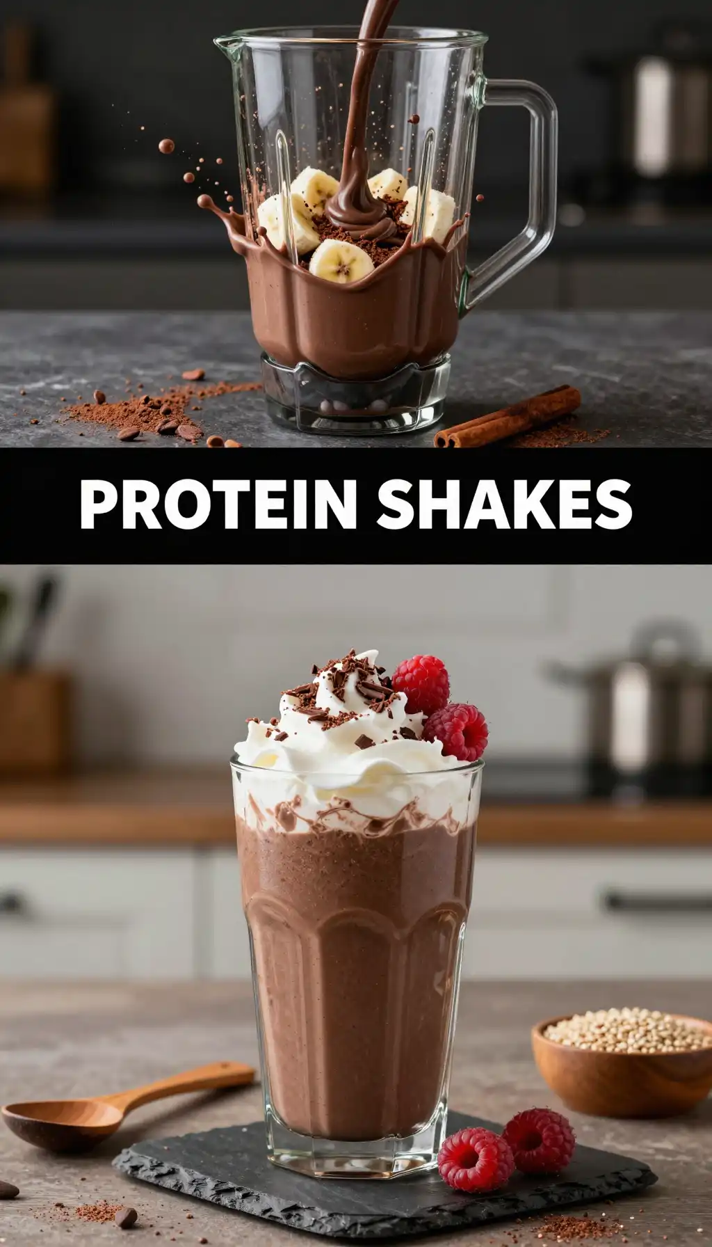 Choco Pie Protein Shake pinterest pin