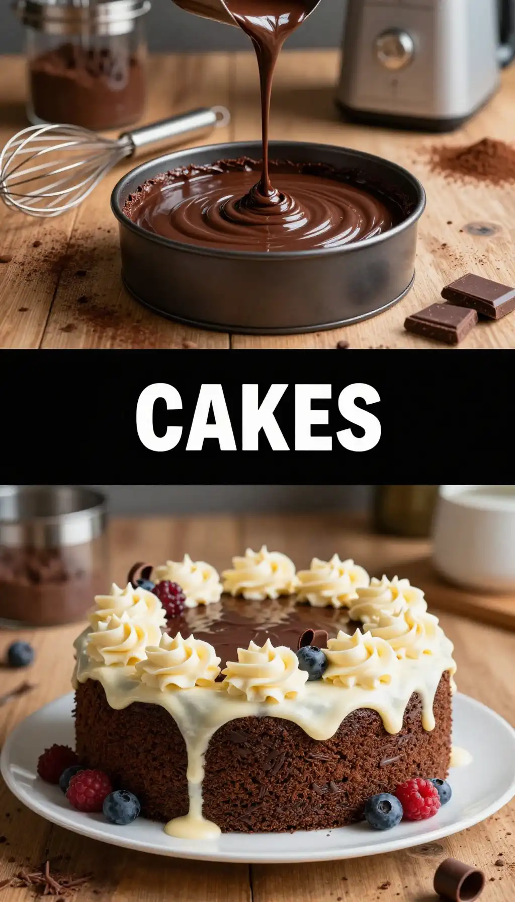 Chocolate Guinness-Free Cake with Cream Cheese Frosting pinterest pin