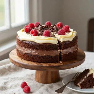 Decadent Chocolate Cake with Cream Cheese Frosting