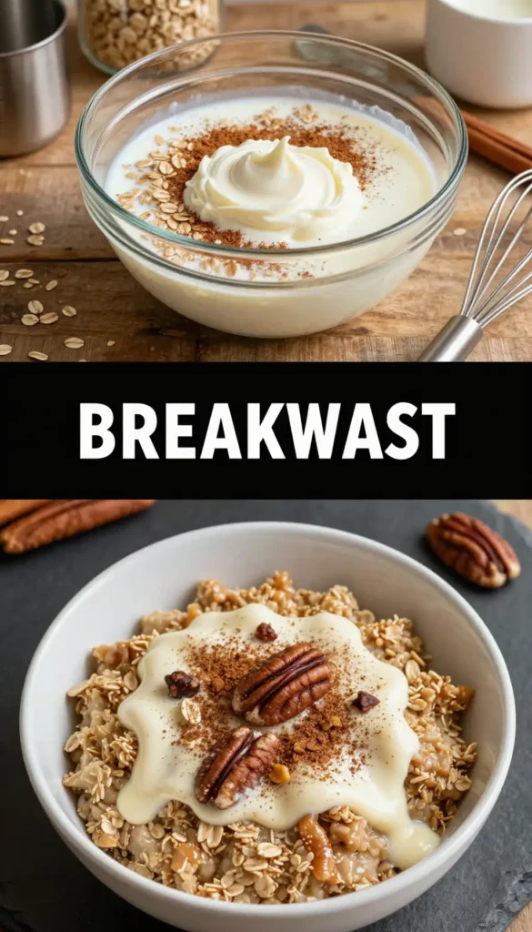 Cinnamon Roll Overnight Oats