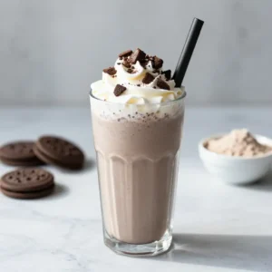 Healthy Cookies & Cream Protein Smoothie for Weight Loss