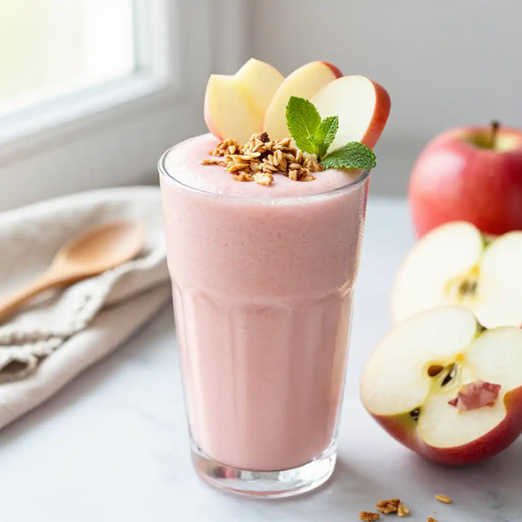 Cosmic Crisp Apple Smoothie plated dish