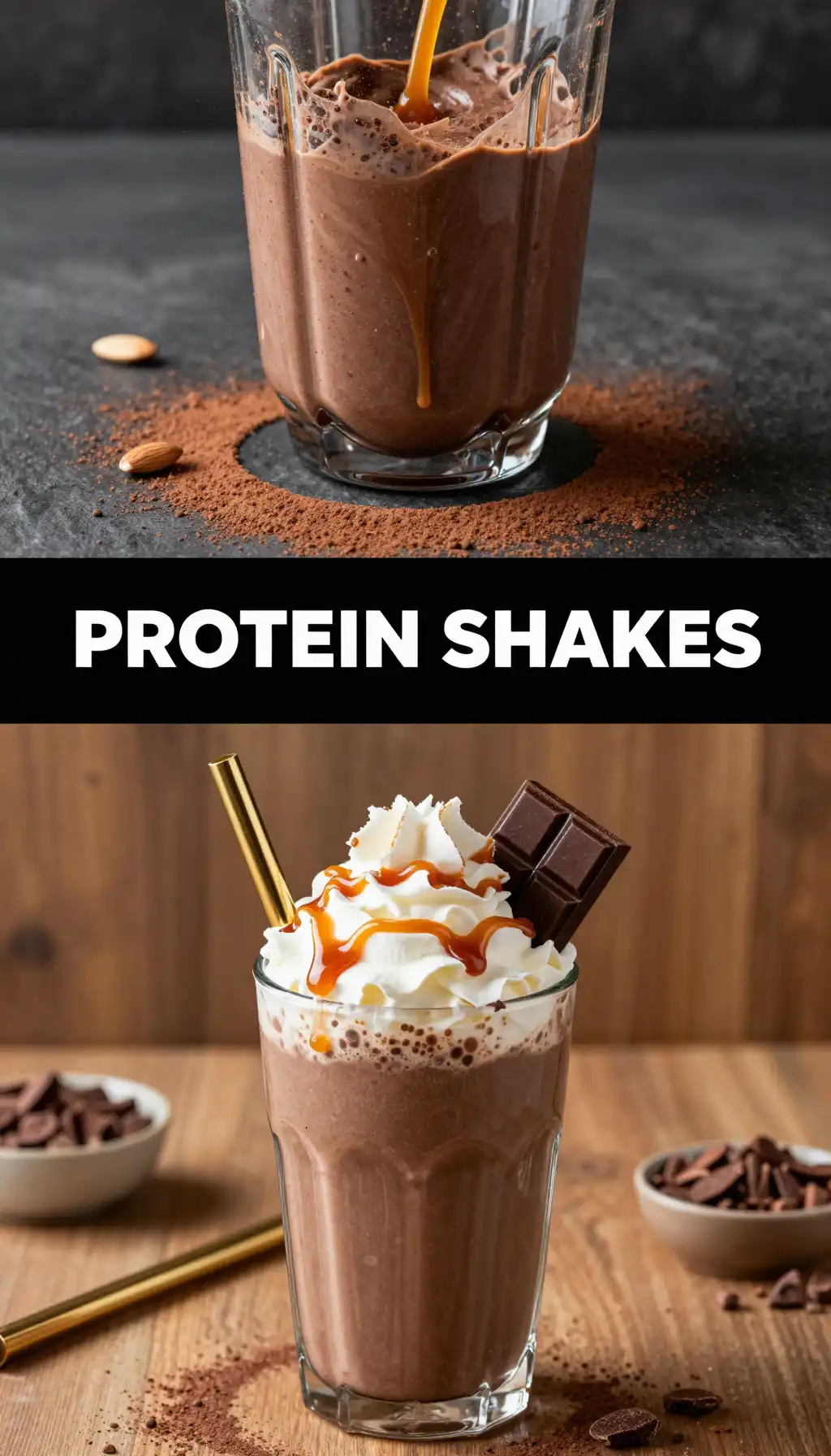 Curly Wurly Protein Smoothie pinterest pin