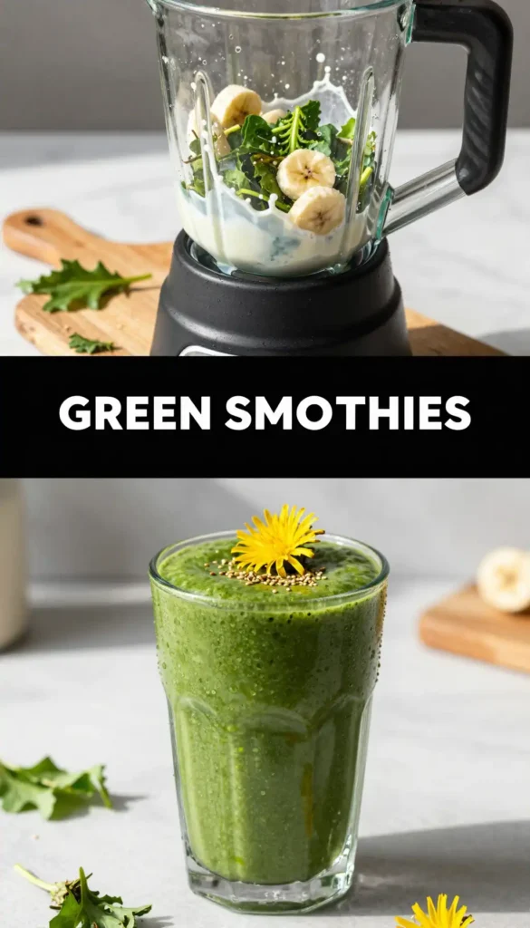 Dandelion Green Banana Smoothie
