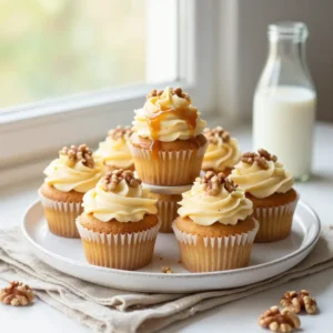 Gourmet Date Filled Cupcakes with Toffee Buttercream
