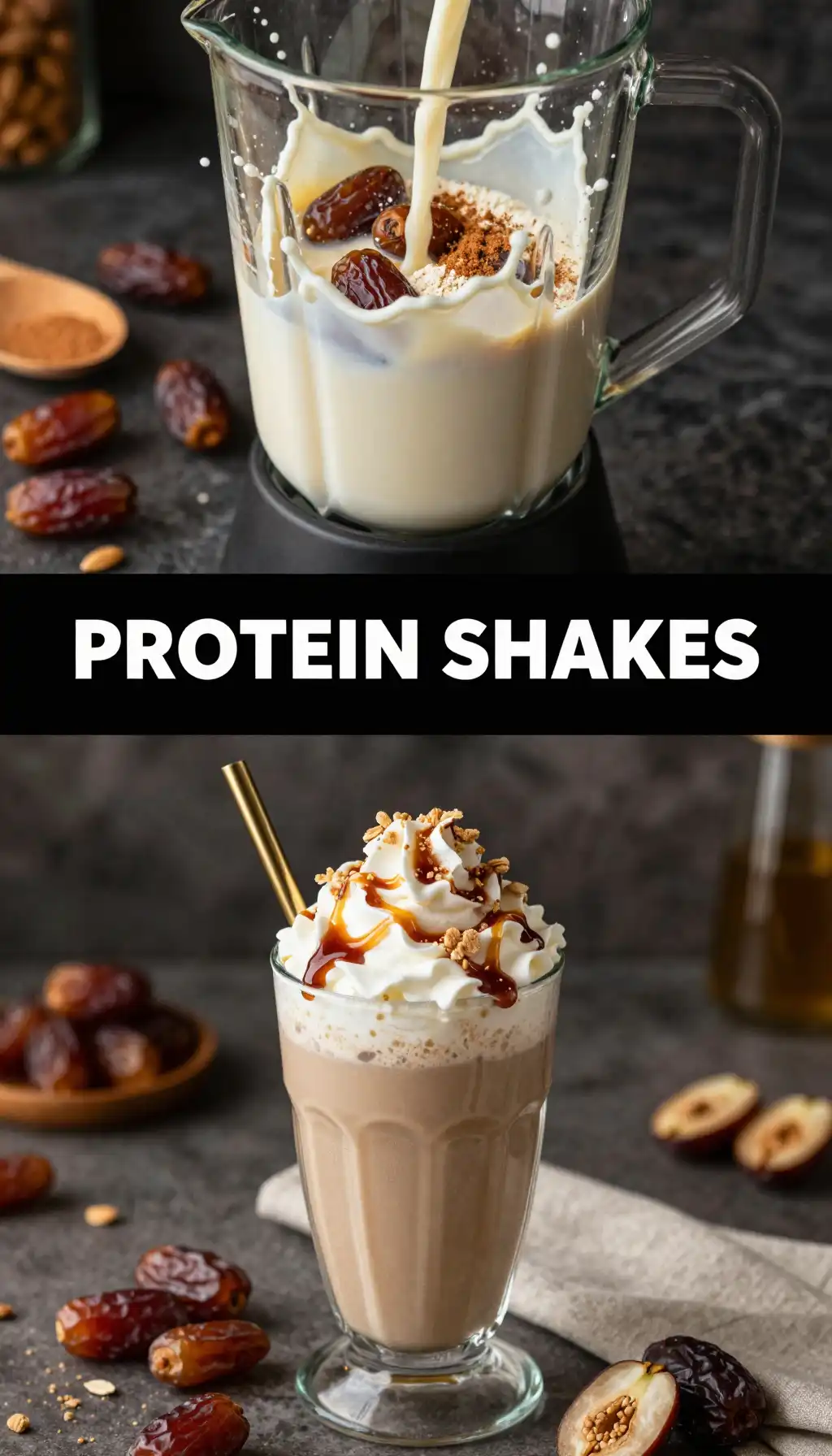 Date Filled Cookie Protein Shake pinterest pin