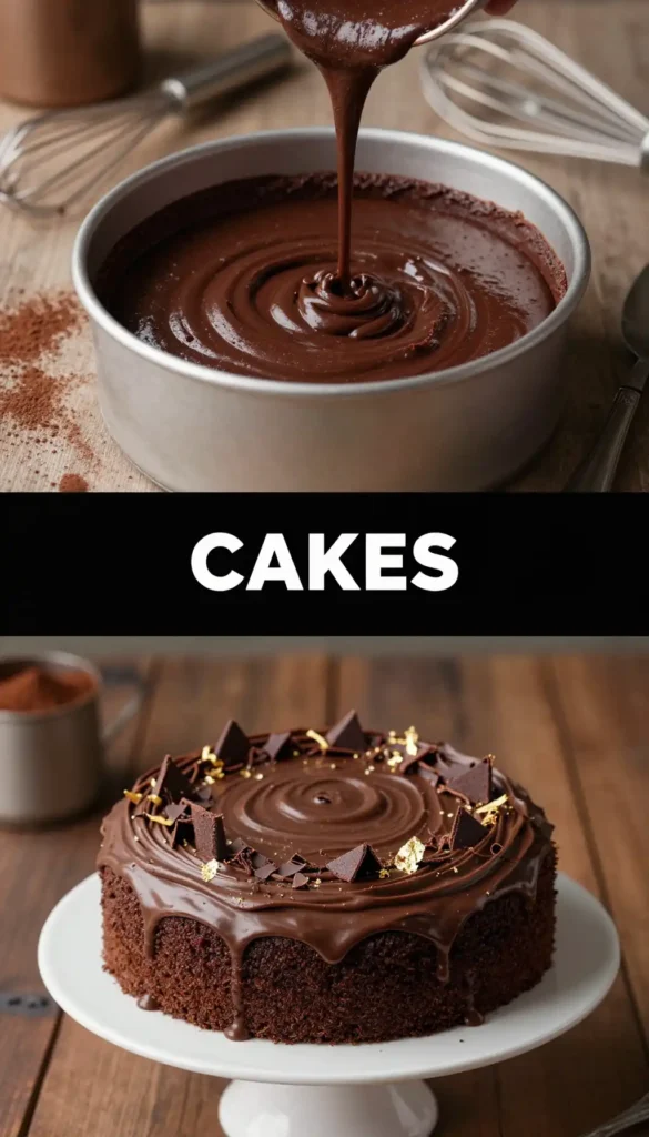 Devil's Food Cake with Triple Chocolate Frosting