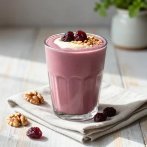 Healthy Dried Cherry Walnut Smoothie for Weight Loss