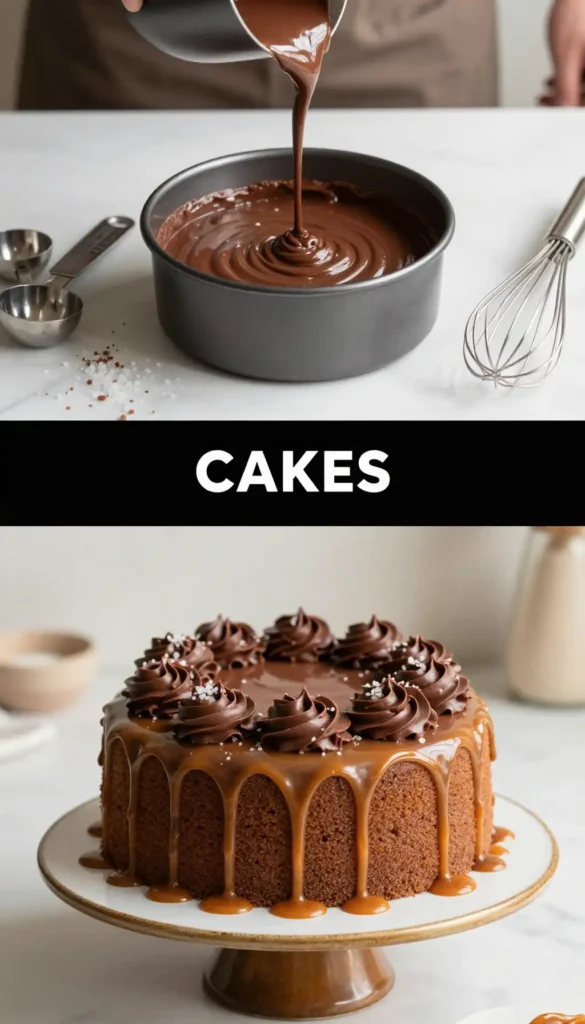 Drip Cake with Salted Caramel and Chocolate Drips