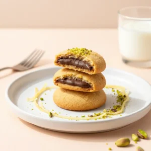 Viral Dubai Chocolate Bar Cookies: Kunafa & Pistachio
